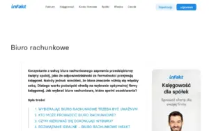 inFakt Księgowość z księgowym